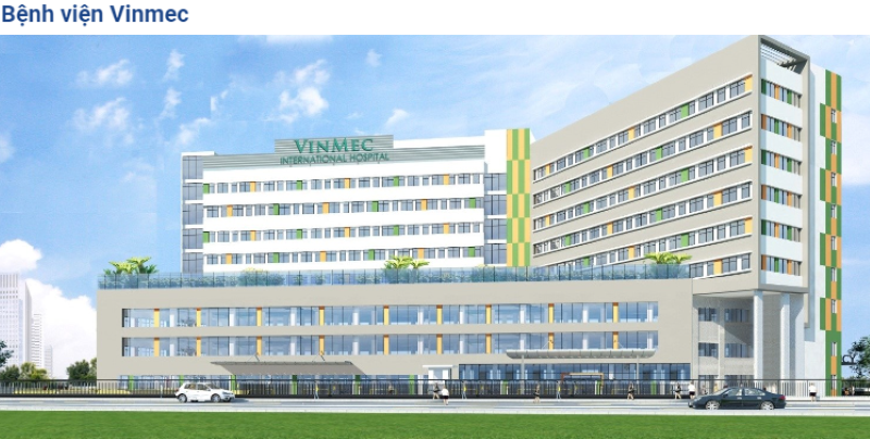 Bệnh viện Vinmec tại Vinhomes Golden Avenue