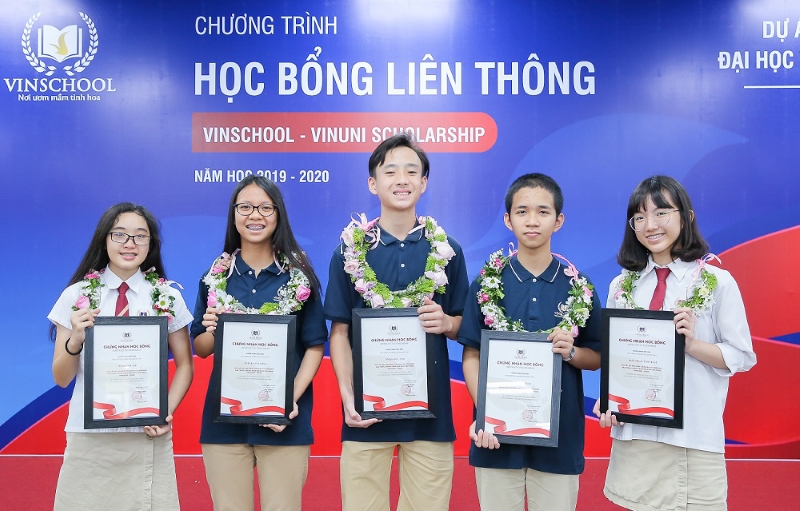 Cơ hội nhận học bổng hàng năm tại Vinchool - Vinhomes Vũ Yên