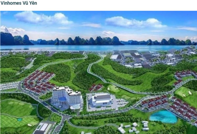 Cảnh quan tại Vinhomes Vũ Yên