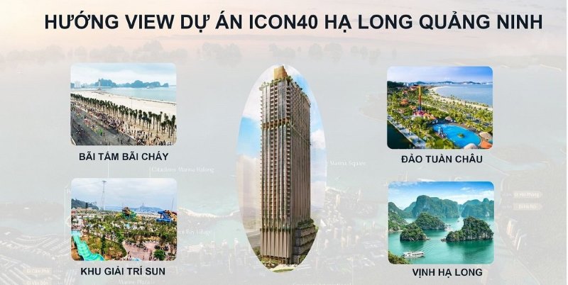 Hướng View dự án Icon 40 Hạ Long Quảng Ninh